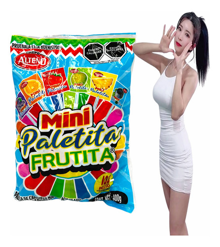 200 Mini Paletas De Frititas Para Fiestas 800g