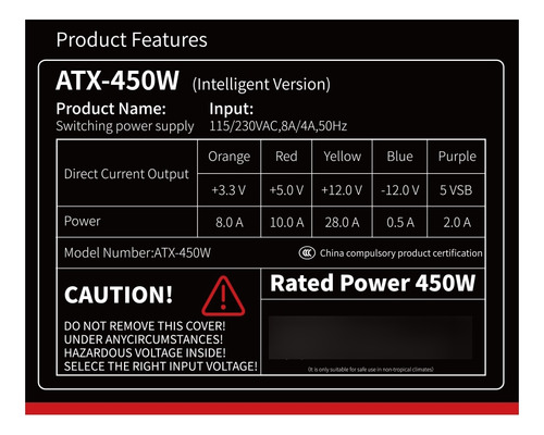 Fonte Atx 450w Real - Angthumb