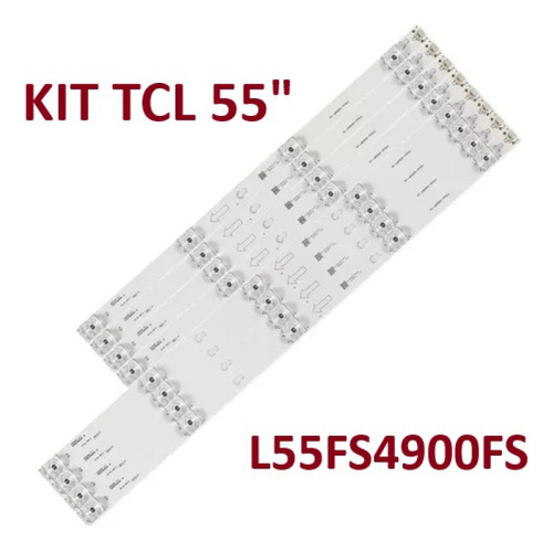 Kit Barras De Led Tv Tcl L49s4900fs 49s4900 Com 8 Barras