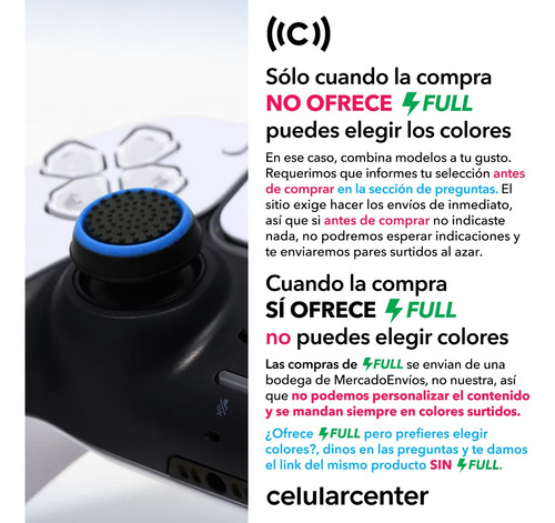 Pack 10 Gomas Palanca De Control Para Xbox One X S Ps5 Ps4