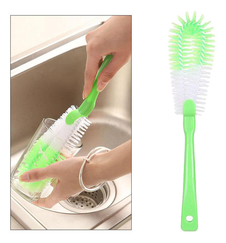 2 Cepillo De Limpieza Para Recipientes, Juego 2 Piezas
