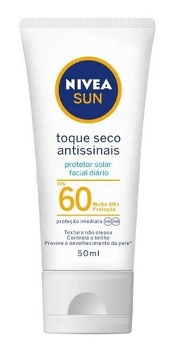 Nivea Sun Protector Solar Spf 60 Toque Seco  50 Ml