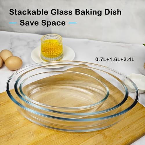 Plato Para Hornear De Vidrio De 0,7 L Para Horno, Cazuela De