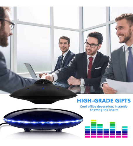Altavoces Bluetooth Flotantes Levitando Ufo Con Luces Led Black