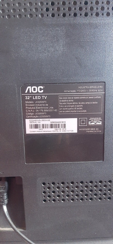 Imagem 3 de 4 de Vendo Tv Da Marca Aoc Modelo Le32s5970