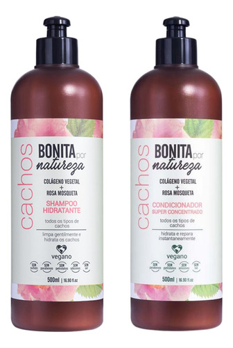 Kit Shampoo E Condicionador Vegano Com Óleo De Rosa Mosqueta