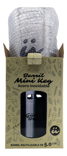 Keg 5lt Con Dispensador Flexible Y Co2 | Portátil | Camping