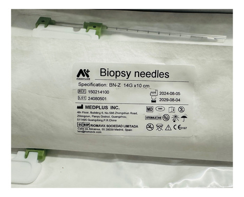 Agujas Para Biopsias 14gx10cm Compatible Bard Magnum. 5 Pack