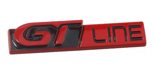 Emblema Logo Gt Line Para Peugeot 11.3x2cm Metálico