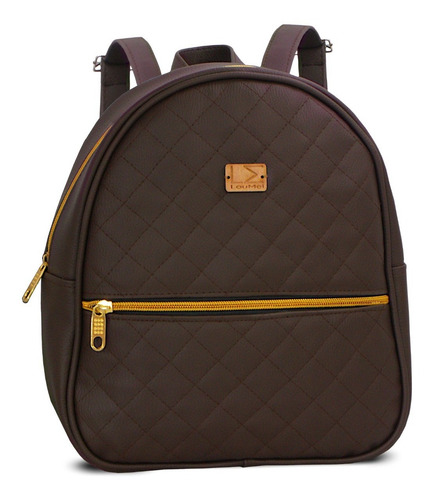 Imagen 4 de 6 de Bolso Morral De Dama De Semicuero
