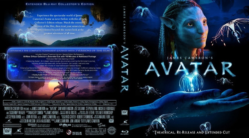 Avatar 2009 Theatrical, Re-release, Extended Bluray. 1 Disco