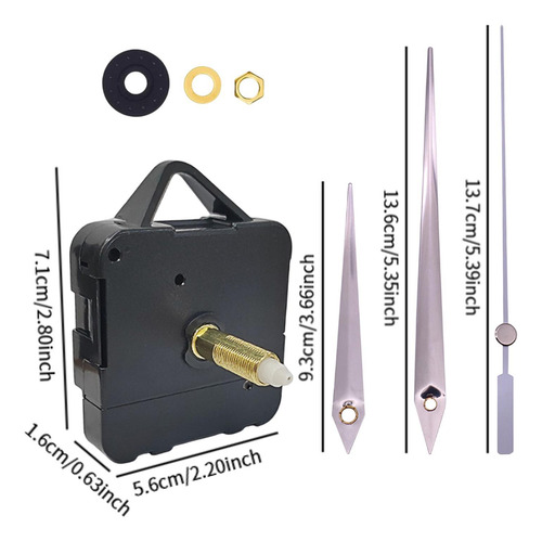 Kit De Mecanismo De Reloj Piezas Piezas Profesionales Plata
