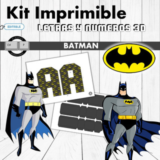 Kit Editable Batman | MercadoLibre ?