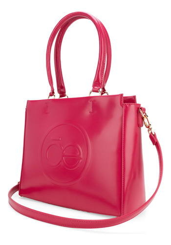 Bolsa Satchel Cloe Gebari Grande Color Fuscia