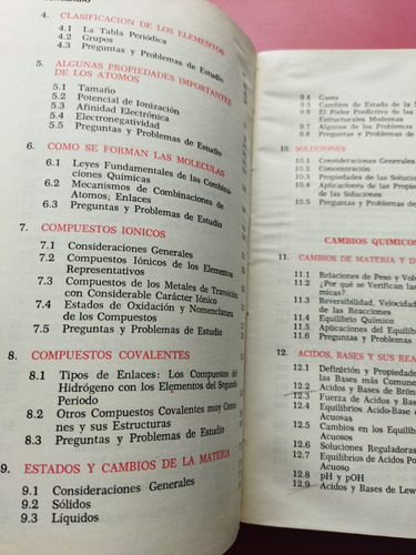 Química Estructura Y Cambios De La Materia. Uno Kask (Usado)