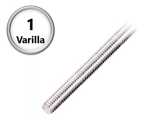 Varilla Roscada Acero Inoxidable #10-24 X 1mt P