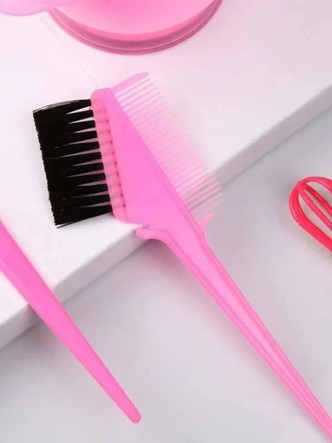 Set De Tazón Y Cepillos Para Tinte Cabello Teñir Colores Tono Color al Azar