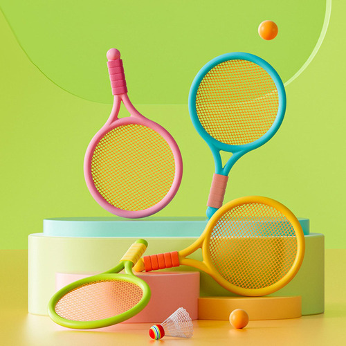 Kit De Tenis Infantil Para Jugar Al Aire Libre, Azul