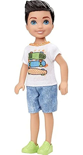 Barbie Club Chelsea Boy Doll (morena De 15 Cm) Con Camiseta