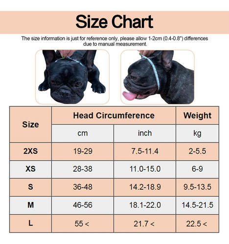 Bozal Para Perro De Hocico Corto, Bozal Para Bulldog, Malla