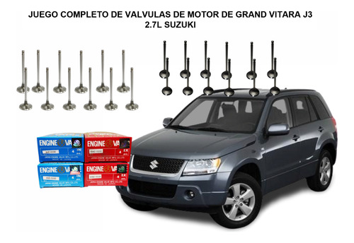 Juego Completo Valvulas 24und Grand Vitara J3 Suzuki