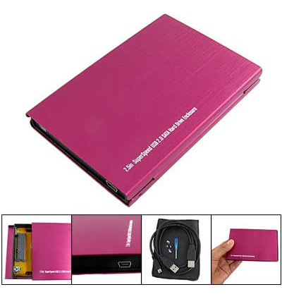 Qtqgoitem Funda Externa Para Disco Duro Usb 2.0 Sata 2.5 Hdd