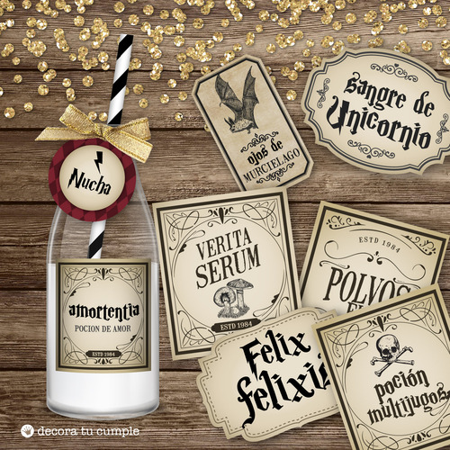 Kit Imprimible Harry Potter Invitación Cumpleaños Candy 02