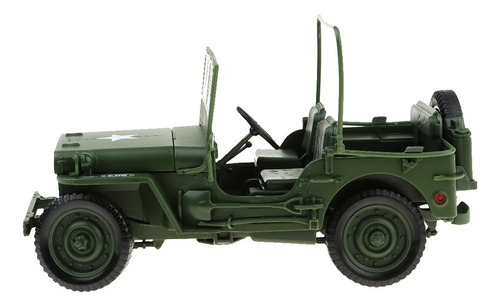 1:18 Willys Ww Ii Jeep Suv Car Modelo De Veículo De Brinqued