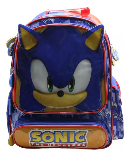 Mochila Escuela Sonic So125 40cm Espalda 16 Niño Primaria 