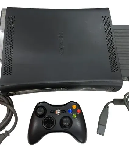 Xbox 360 Fat Arcade Elite Preto Completo Hd 120 Gb Microsoft