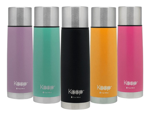 Termo Bala Acero Inoxidable Keep 500ml Termico Colores