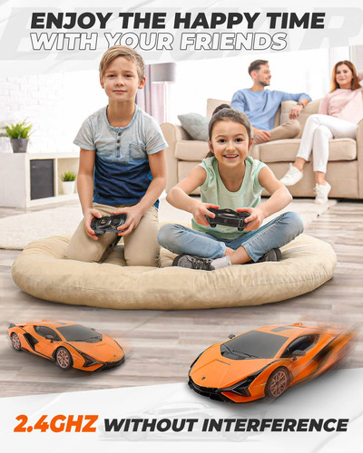 Bezgar Rc Car - 1:14 Lambo Sian Fkp 37 Coche De Juguete De Carreras Deportivo Eléctrico Con Puertas Que Se Abren, Serie De Coches Rc Autorizados De 2,4 Ghz, Regalo Navideño Creativo Para Niños Y Niñas