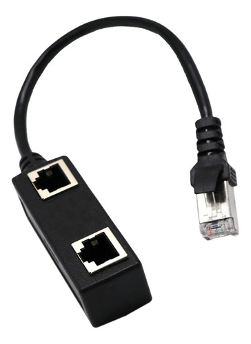 Extensor Divisor De Enchufe Ethernet Rojo Lan De 1 A Y 2 Enc