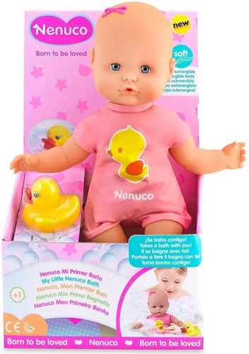 Imagen 2 de 5 de Nenuco Mi Primer Baño 14070 Muñeca Bebe Original Educando