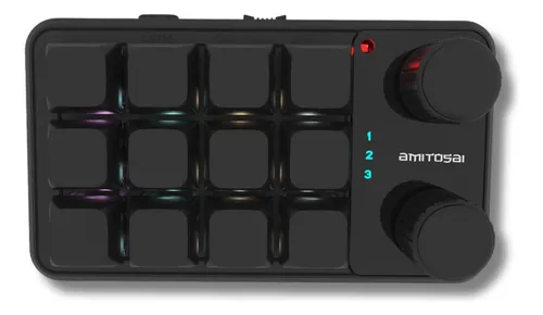 Amitosai Mini Teclado Bt Programable 3 Capas Led