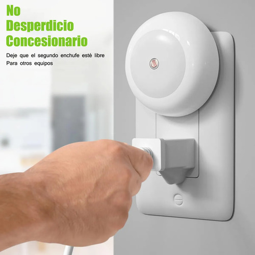 6 Piezas Luz De Noche Lámparas De Pared Led Baño Dormitorio