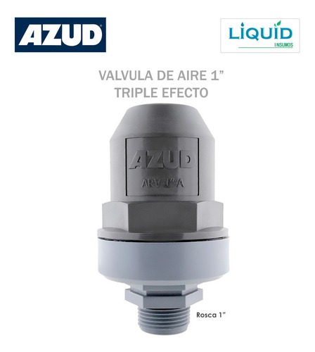 Imagen 2 de 6 de Válvula Ventosa De Aire Triple Efecto Para Riego 1 Azud
