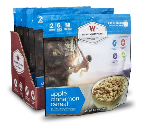 Wise Food Outdoor Comida Liofilizada Cereal 12serv Cinnamon 