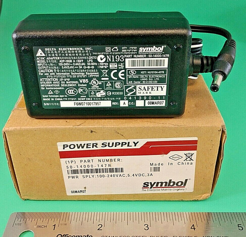Symbol 50-14000-147r Power Supply   100-240vac 5.4vdc 3a Eeo