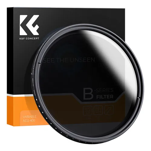 Filtro K&f Concept Densidad Neutra Variable 58mm Nd2-nd400 Color Negro