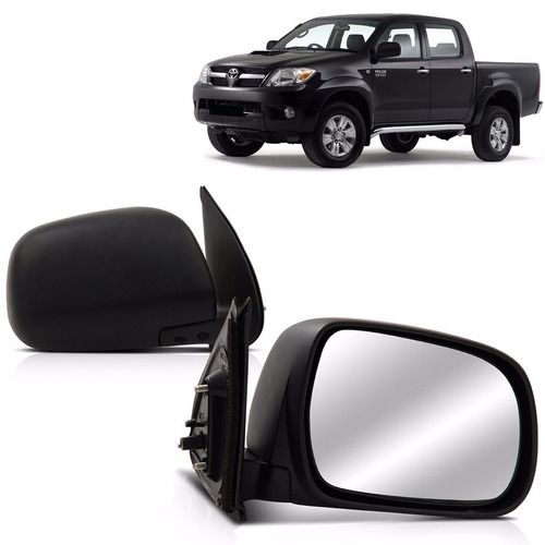 Espelho Retrovisor Hilux 05 2006 2007 2008 2009 2010 Manual