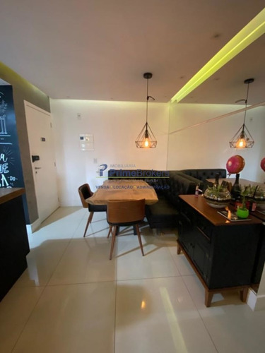 Imagem 7 de 15 de Valor Baixou - Lindo Apartamento Mobiliado -varanda Gourmet - 2 Dorm. Sacoma - Pb54416