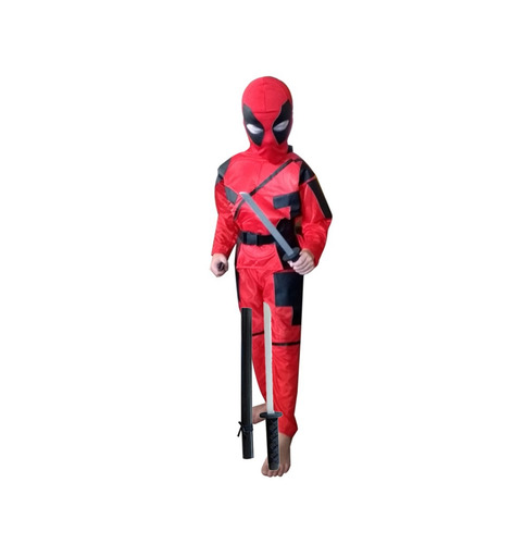Disfraz Deadpool Con Espada Ninja Excelentes 