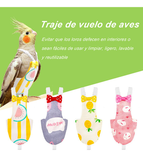 Empañal Ave Perico Loro Ninfa Agarponi Paloma Cacatua, 2 Uni
