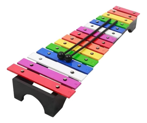 Xilófono De Metal De 15 Notas, Xilófono Educativo Para