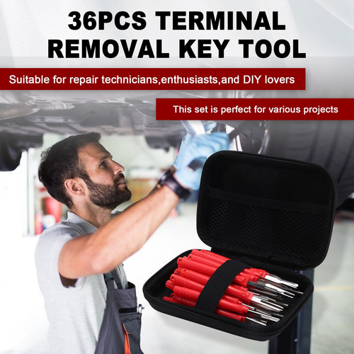 Llave Para Extraer Terminales, 36 Unidades, Extractor De Cla