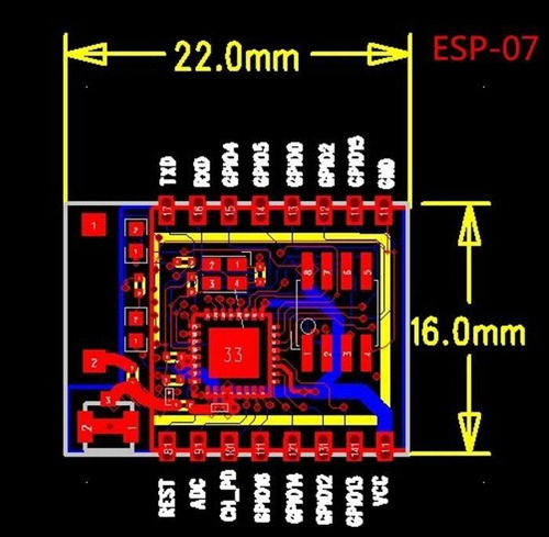 Wifi Esp8266 Esp07 Serie Antena Gpio Arduino