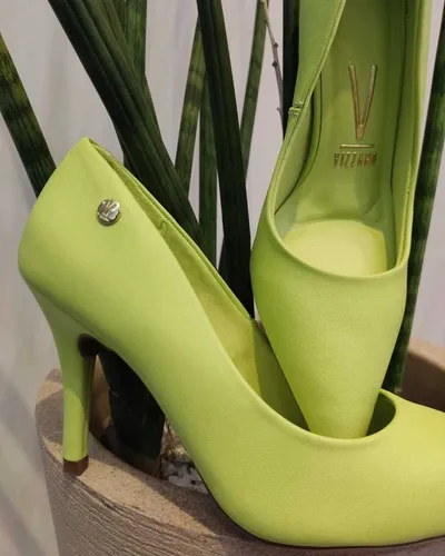 Sapato Scarpin Verde Lima Vizzano Ref 11841401 R 139 9