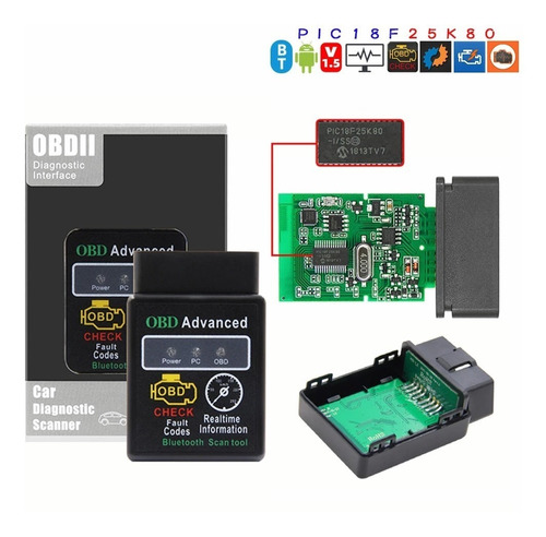 Escáner Automotriz V1.5 Elm327 Obd2 Con Bluetooth Android