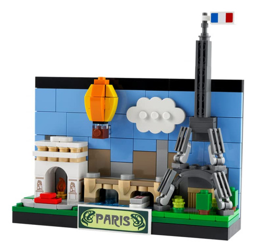 Tarjeta Postal Lego Paris De Building Toy, 213 Unidades, Con